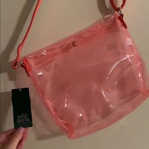 Target Wild Fable pink acrylic clear handbag